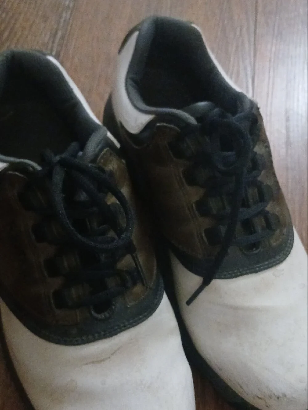 Footjoy Greenjoys Men's Performance Golf Shoes - White and Brown